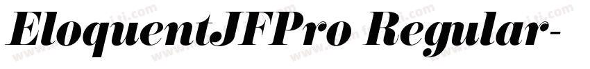 EloquentJFPro Regular字体转换